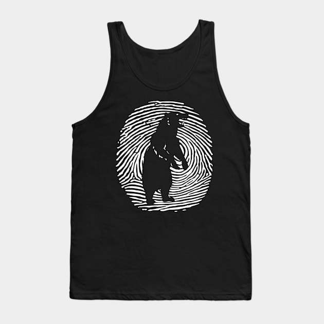 Grizzly Bear DNA Fingerprint Grizzly Bear Tank Top by Shirtjaeger